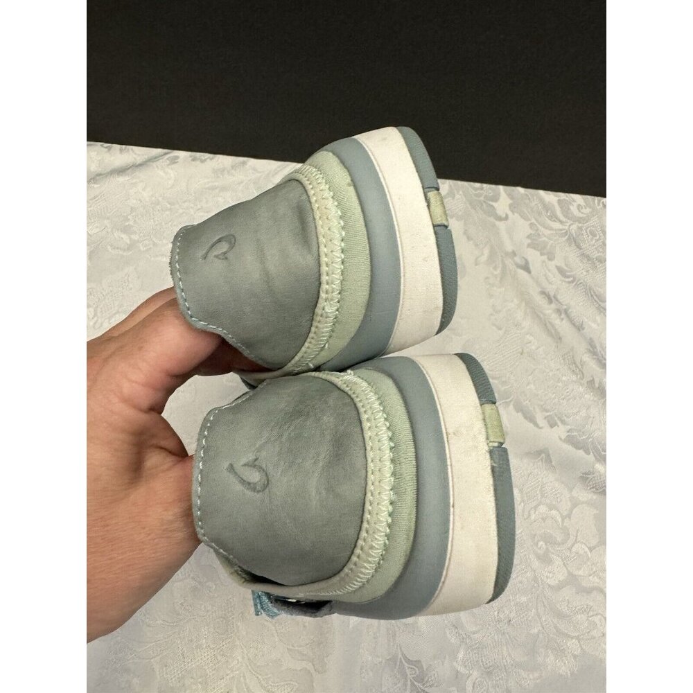 OLUKAI Miki Li Women’s Sneaker Casual Shoe Women’s Size 8 Green Blue Gray - Picture 5 of 12